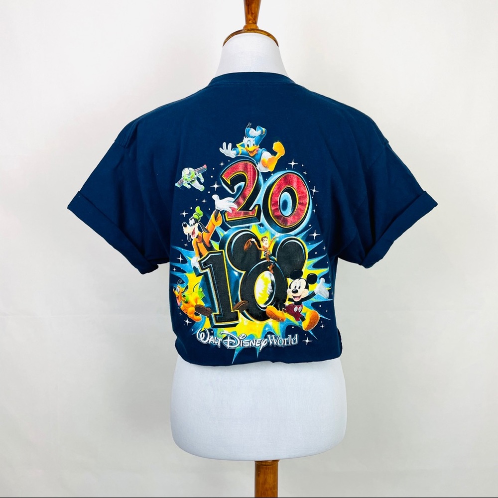 Walt Disney World 2010 Navy cropped Tee size large